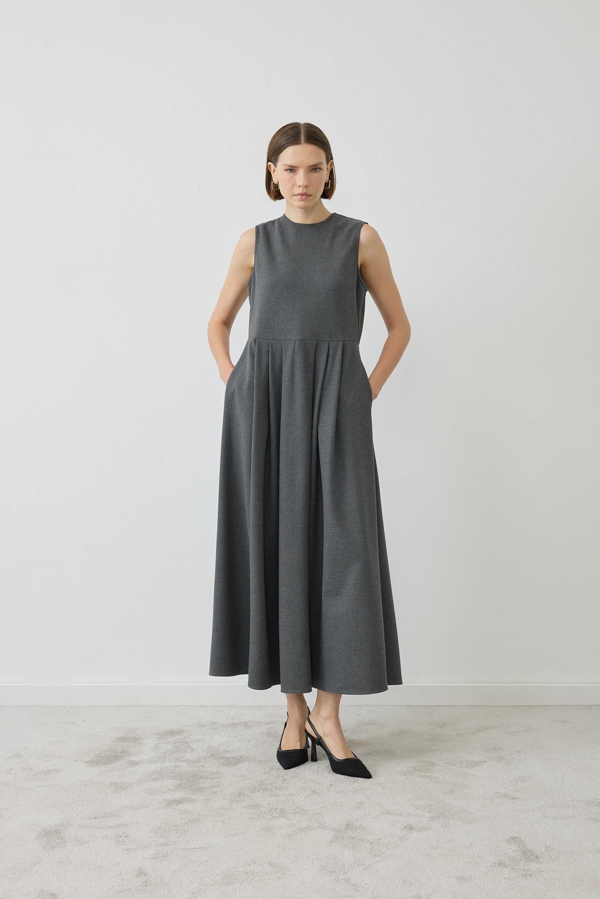 VALLE BOMBER JACKET DRESS SET ANTHRACITE