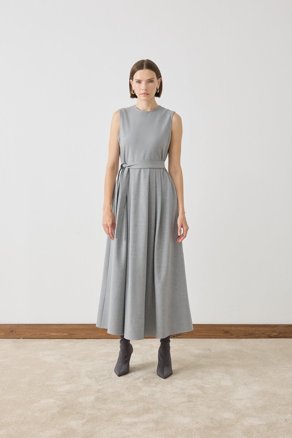VALLE BOMBER JACKET DRESS SET GRAY