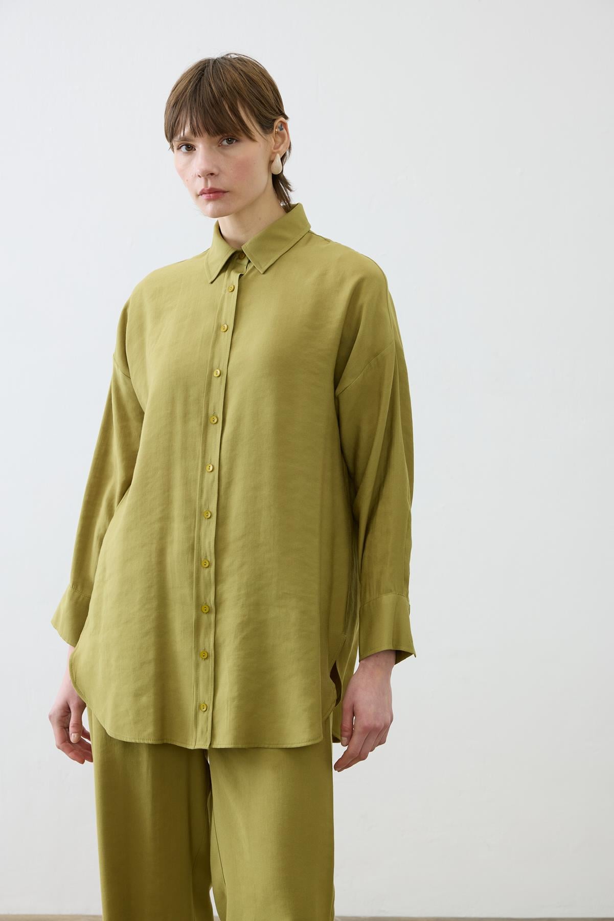 VERA PANTS SET OLIVE GREEN