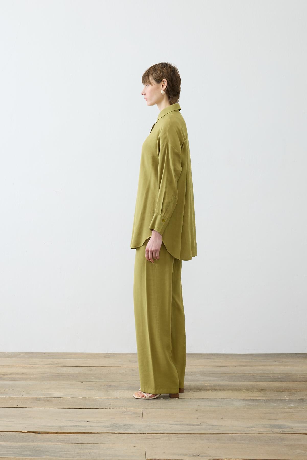 VERA PANTS SET OLIVE GREEN