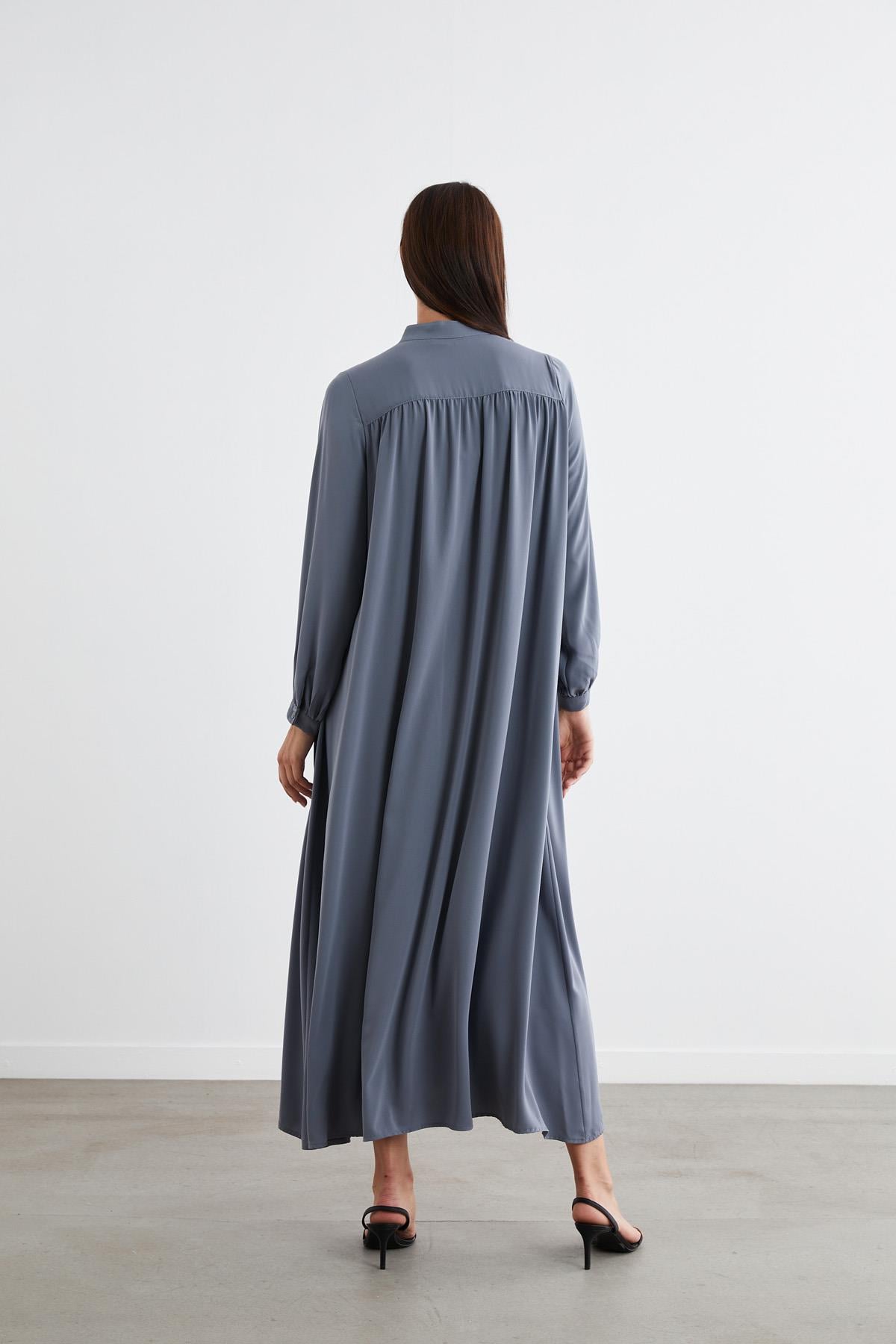 YAZ ELBİSE ANTRASİT