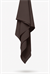 %100 SILK SHAWL DARK BROWN