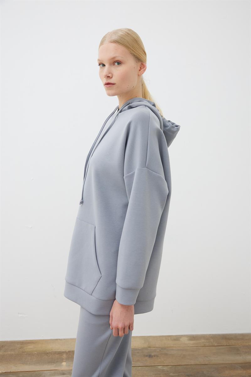 ACTIVE MODAL HODDIE PANTOLONLU TAKIM GRİ