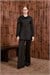 ALVIA SHAWL DETAILED JACKET PANTS SET BLACK
