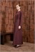 AMARA CREPE KAPAK DETAIL DRESS BURGUNDY