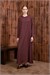 AMARA CREPE KAPAK DETAIL DRESS BURGUNDY