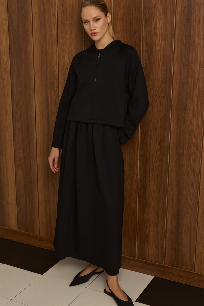 ANKA ETEKLİ TAKIM SİYAH