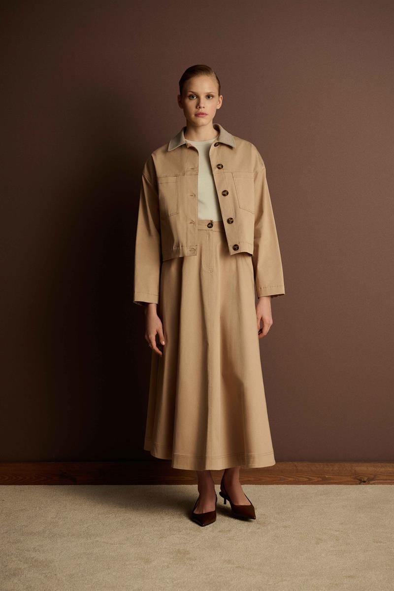 ARYA ETEKLİ TAKIM BEJ