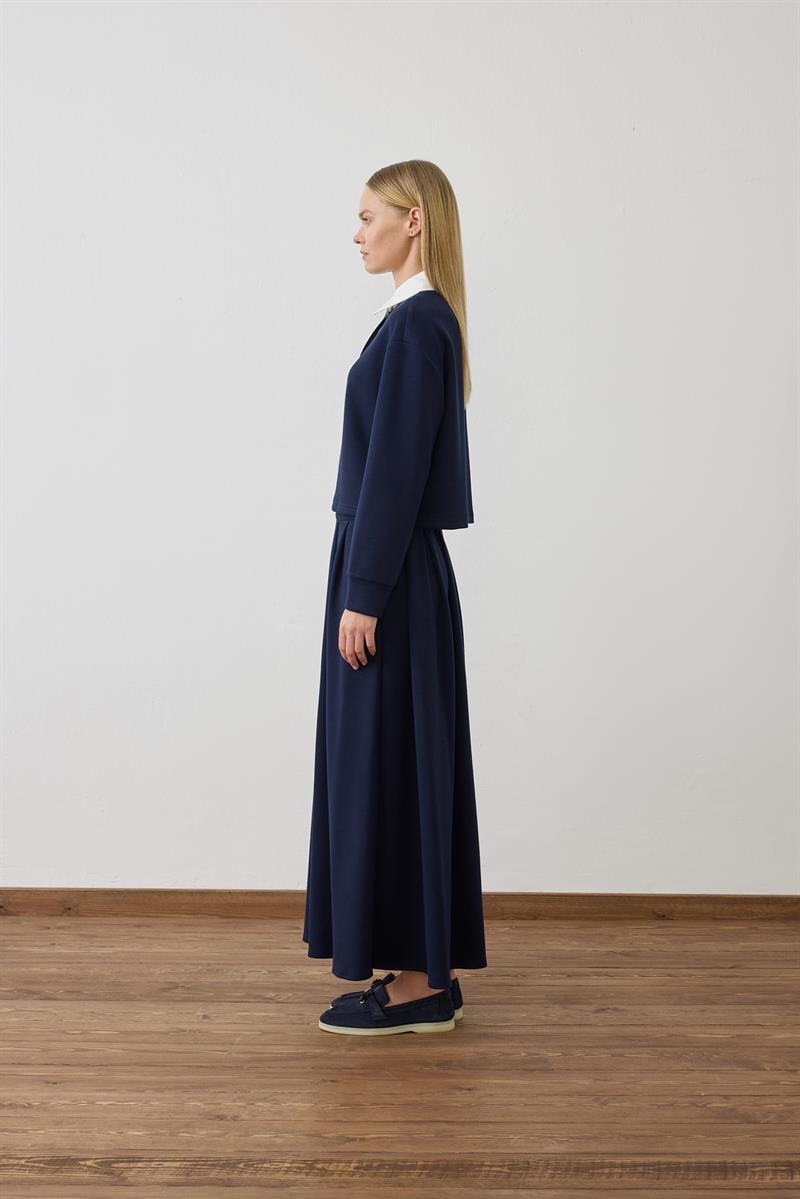 AZURE GARNİ DETAYLI ÖRME TAKIM LACİVERT