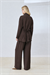 BELINA CREPE PANTS SET BROWN