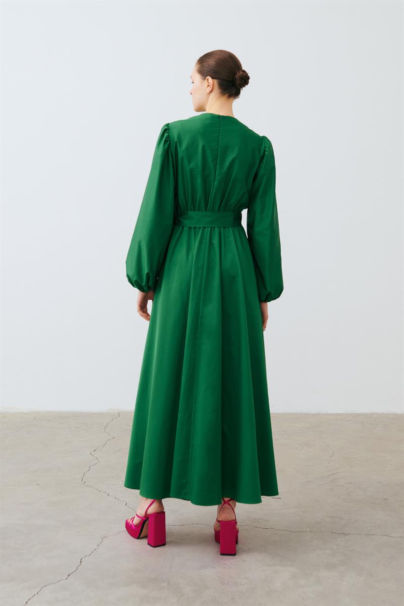 BERA COTTON DRESS GREEN