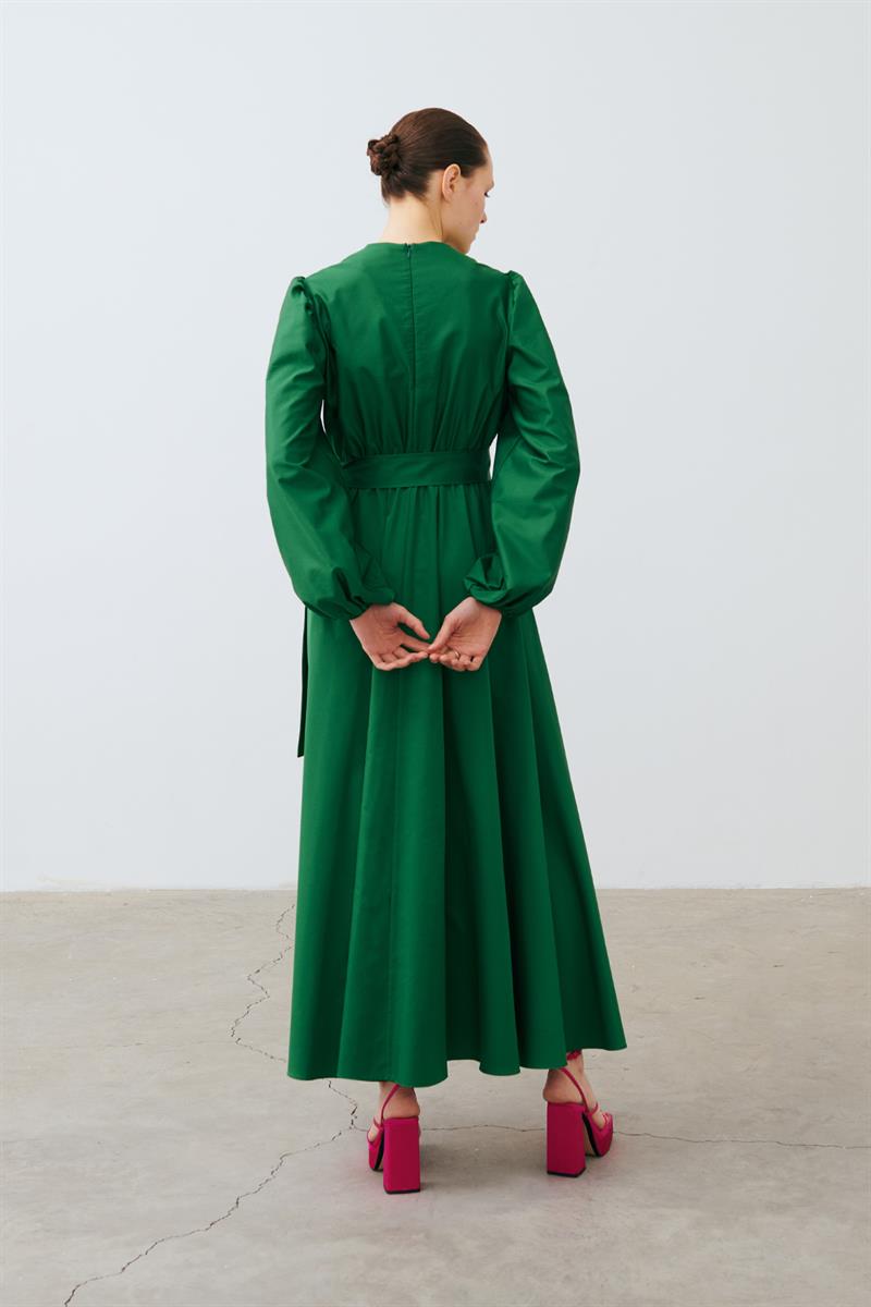 BERA COTTON DRESS GREEN