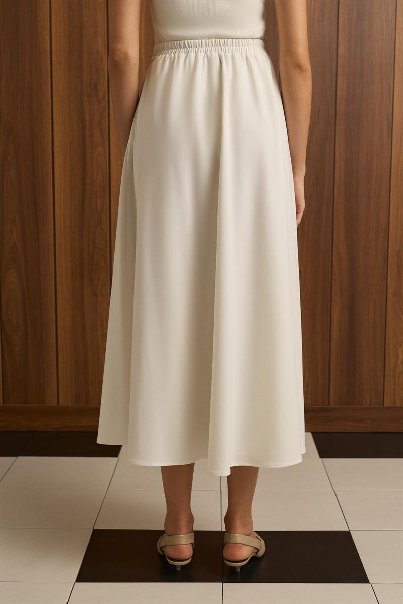 BLAKE VİSKON KLOŞ ETEK EKRU