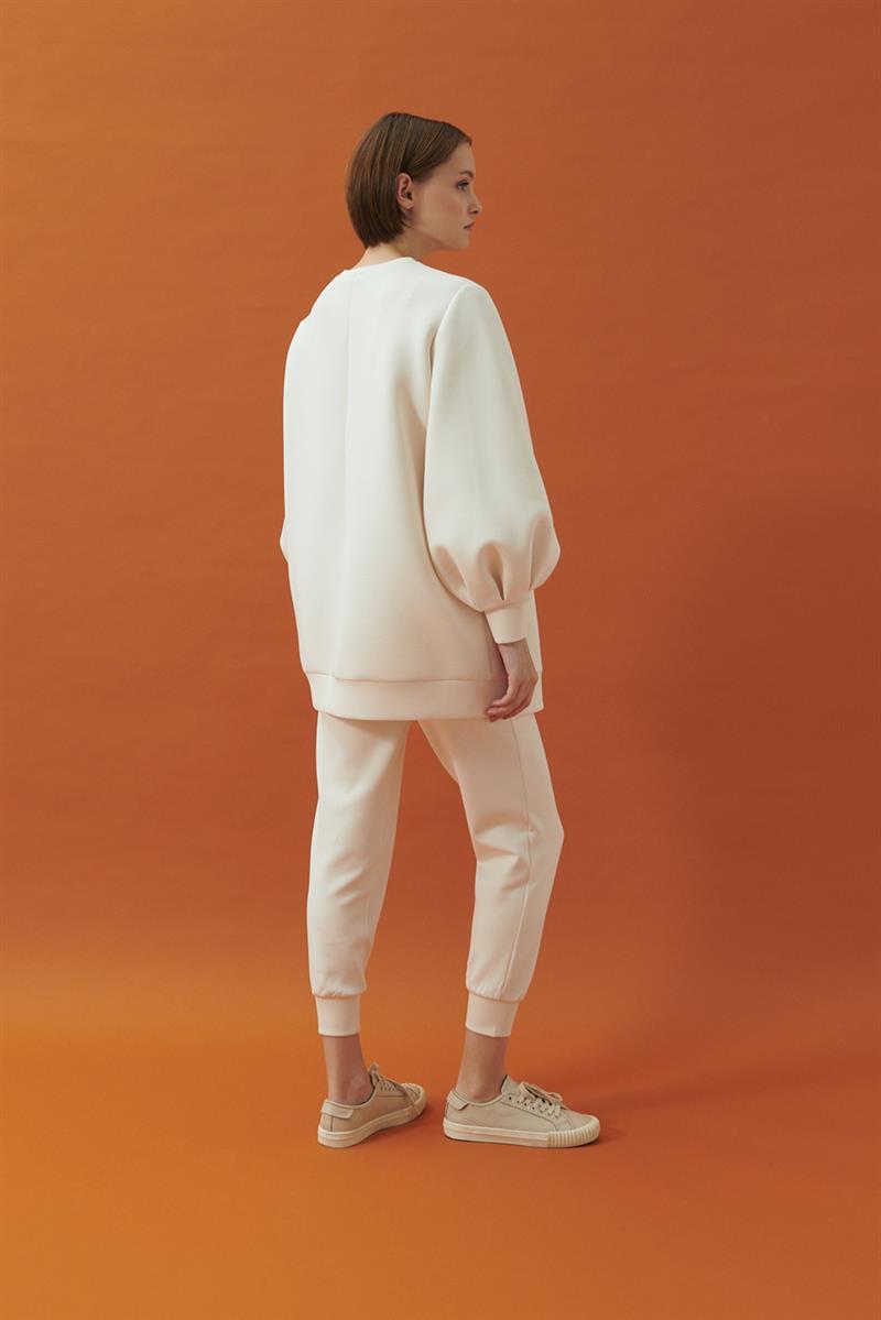 CAROL SCUBA PUF TUNİK VANİLYA