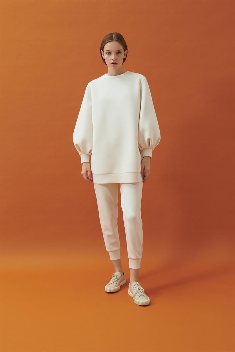 CAROL SCUBA PUF TUNİK VANİLYA