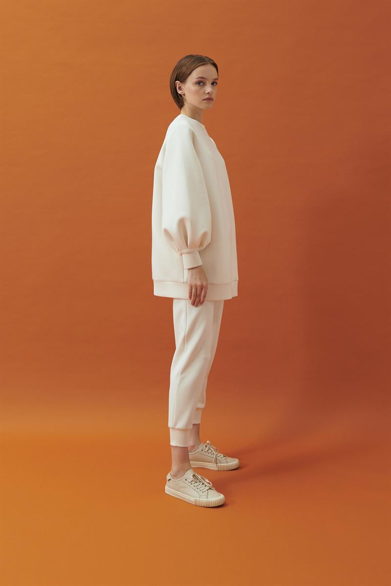 CAROL SCUBA PUF TUNİK VANİLYA