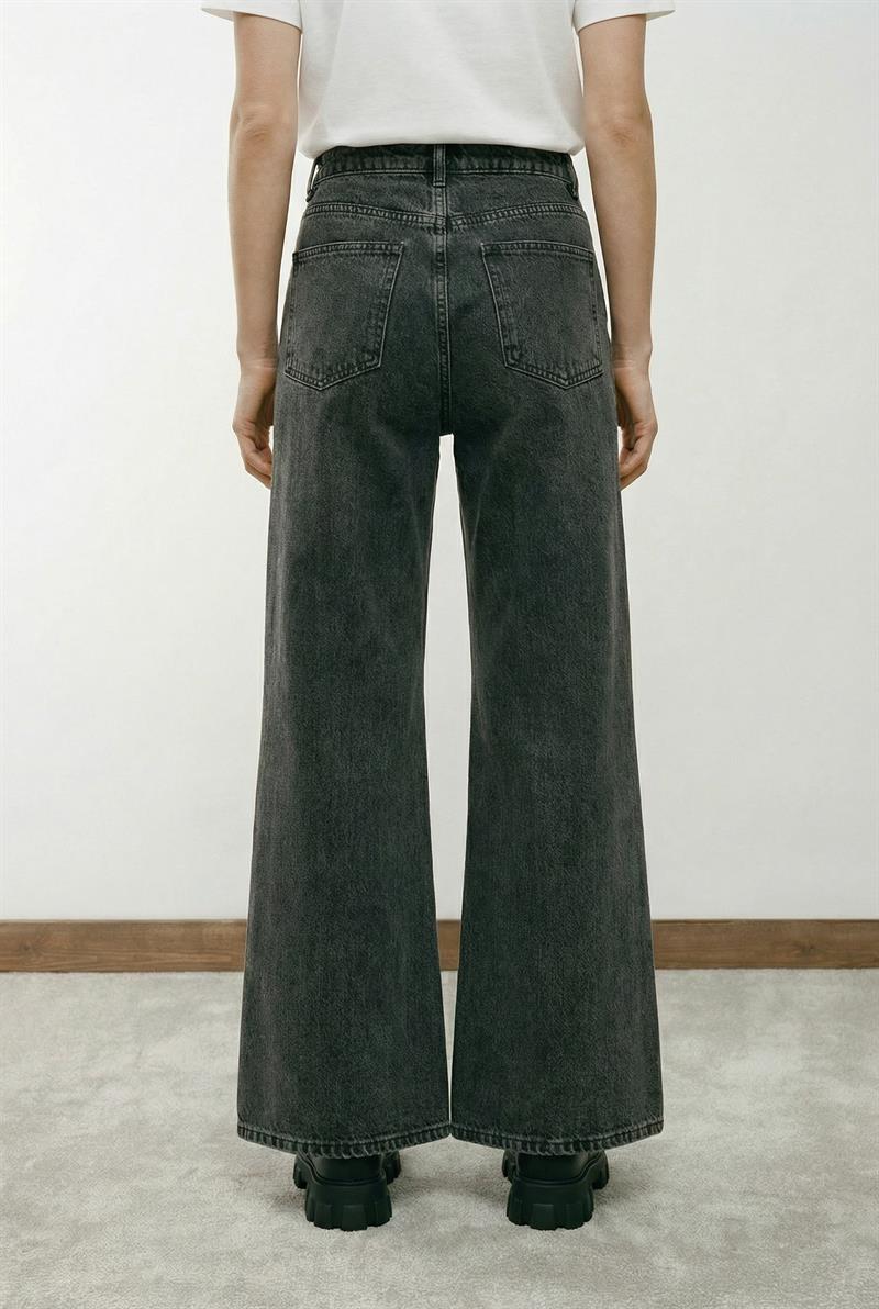 CLARA BOL FORM DENİM PANTOLON ANTRASİT