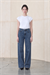 CLARA LOOSE FORM DENIM PANTS NAVY BLUE