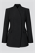 CLARA FITTED DETAILED JACKET BLACK