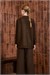 DAPHNE TWEED COLLEGE CARDIGAN BROWN