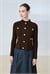 DIVA BUTTONED KNIT CARDIGAN BROWN