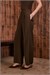 DONNA KREP PALAZZO PANTOLON KAHVE