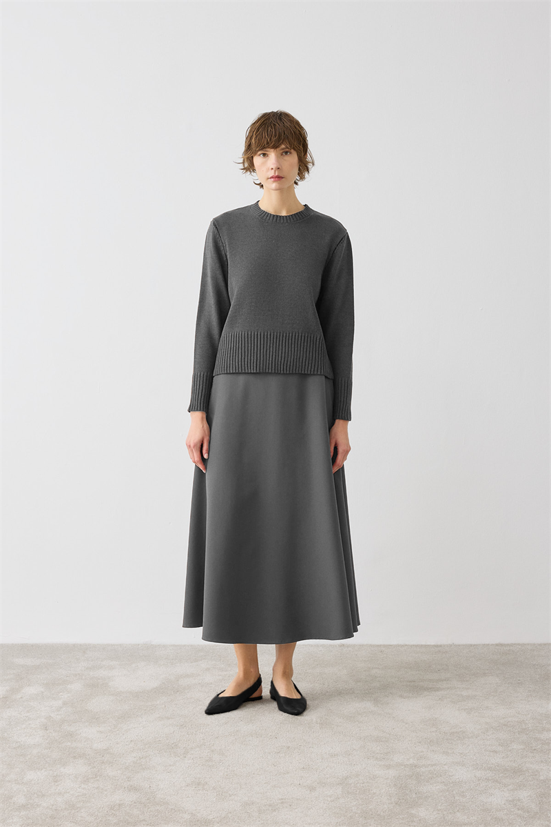 DORA PAMUK TRİKO KAZAK GRİMELANJ