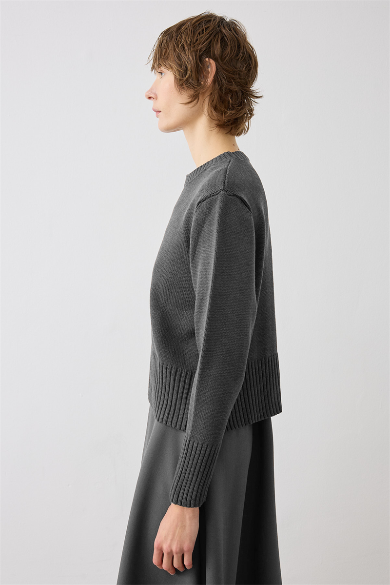 DORA PAMUK TRİKO KAZAK GRİMELANJ