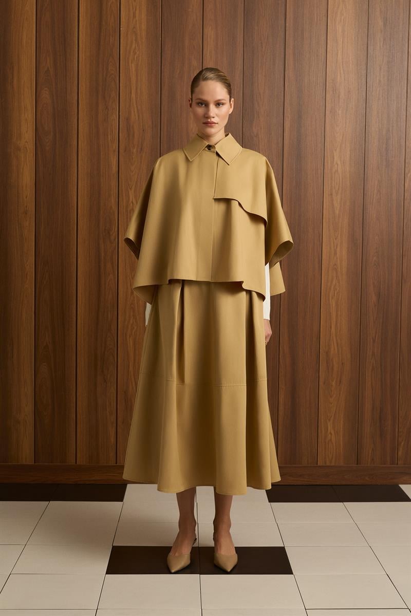 DORA PELERİN TRENÇKOT CAMEL