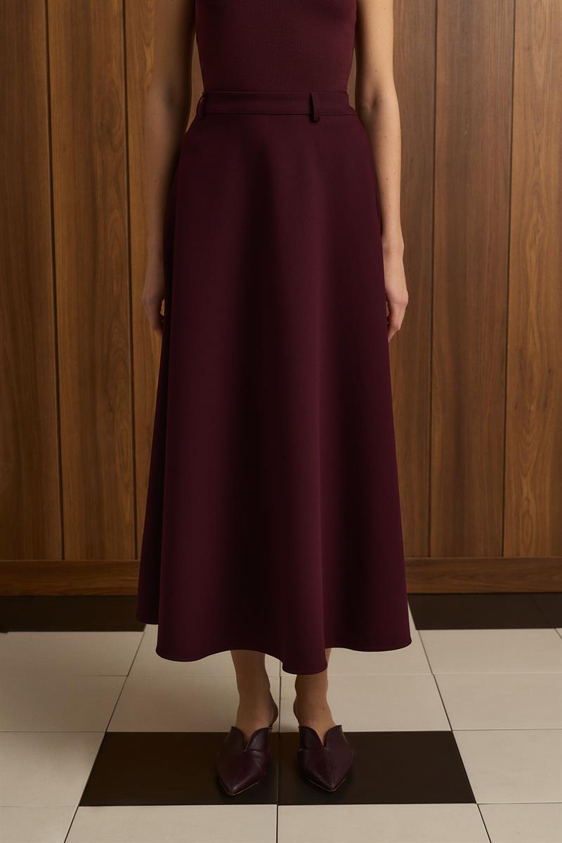 DORE KLOŞ ETEK BORDO