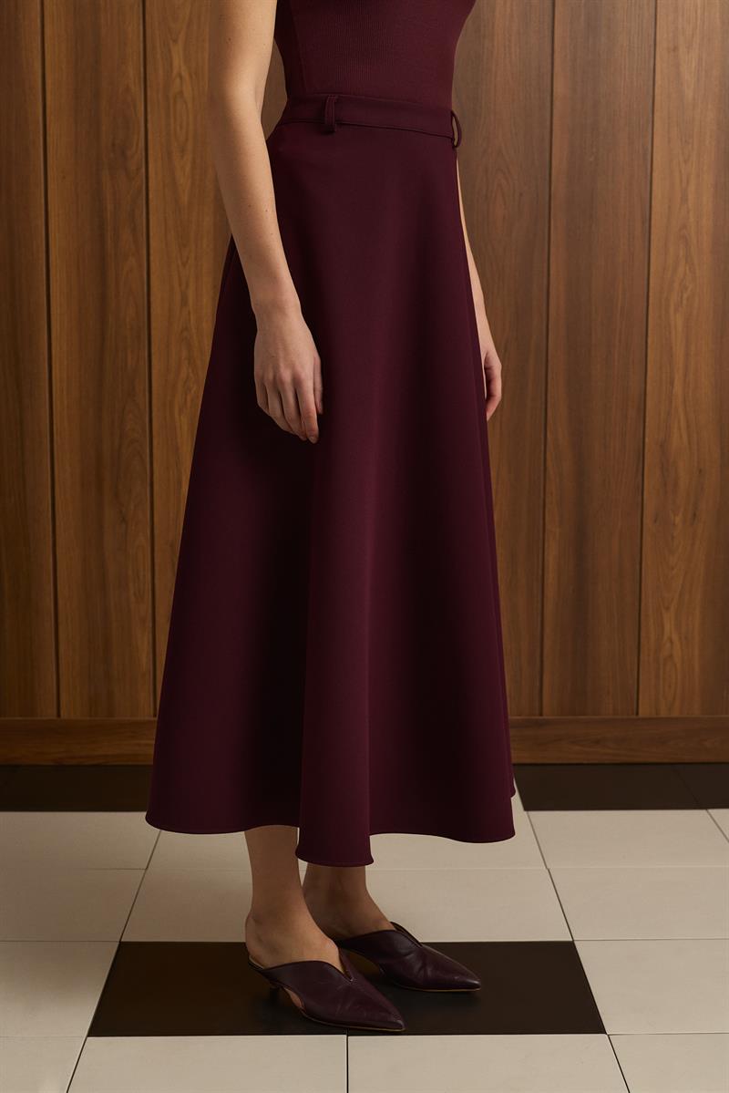 DORE KLOŞ ETEK BORDO