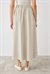GOLD FLARED SKIRT VANILLA