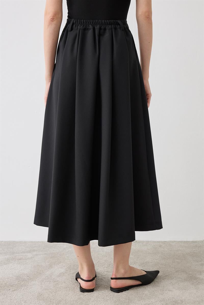 DORE PLEATED SKIRT BLACK