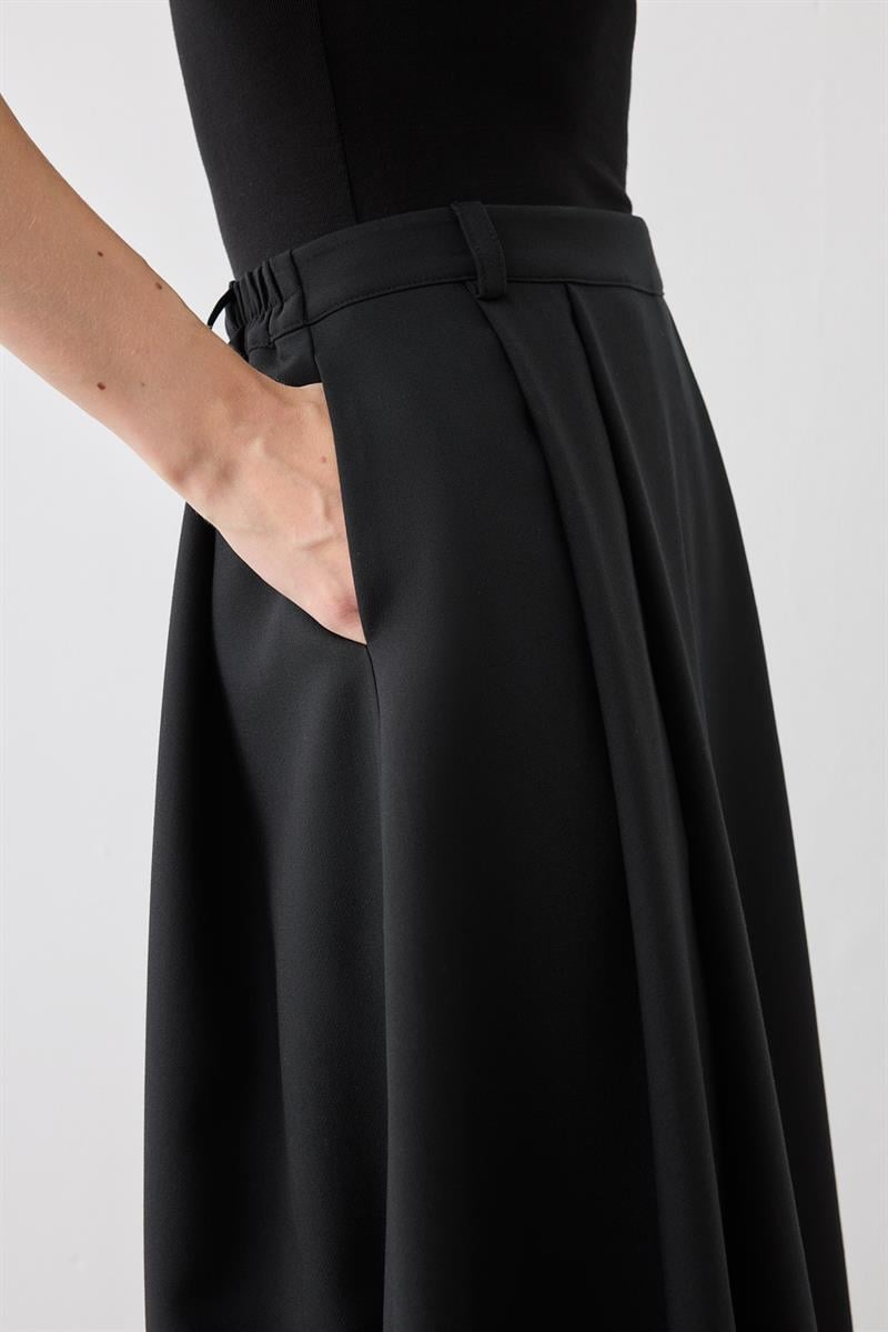DORE PLEATED SKIRT BLACK