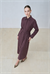 ELAN LYOCELL SHIRT DRESS BURGUNDY