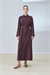 ELAN LYOCELL SHIRT DRESS BURGUNDY