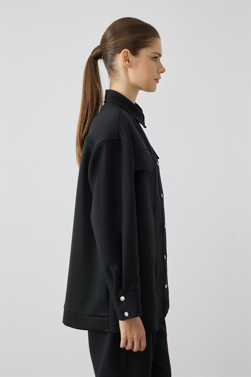 ELİNA SPOR GARNİ DETAY TAKIM SİYAH