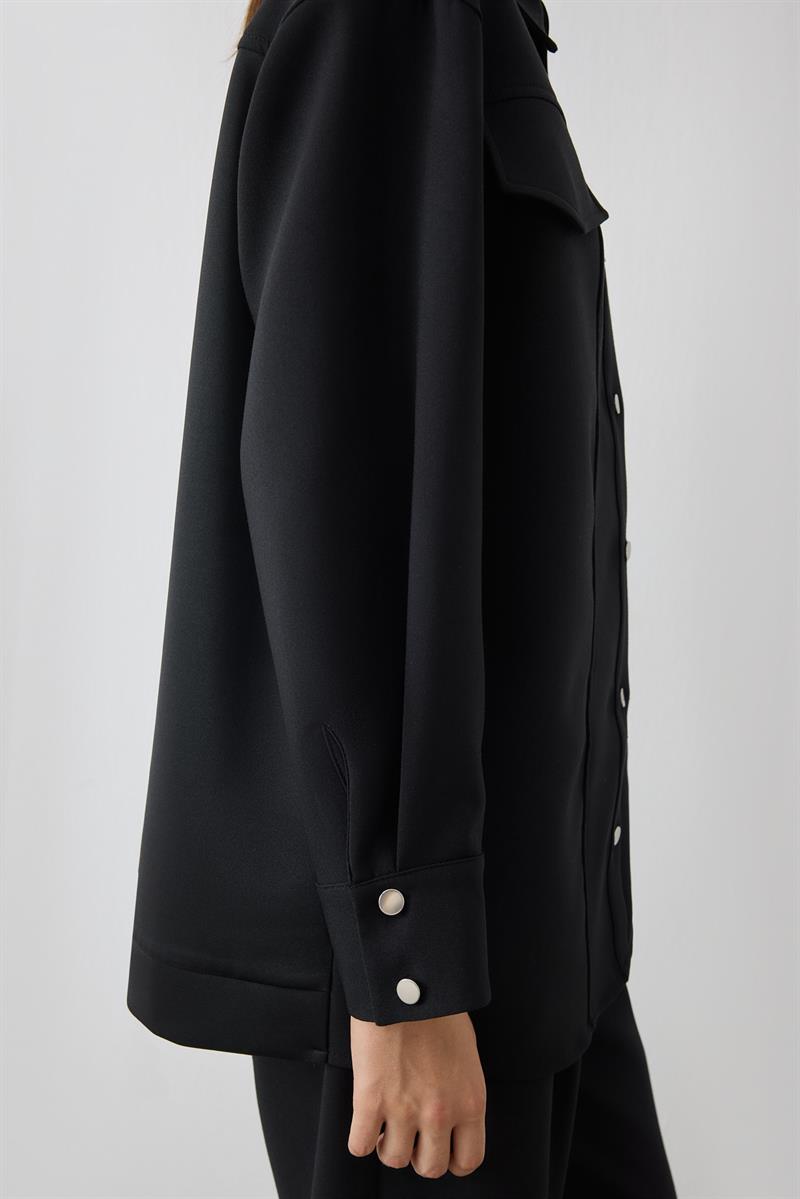 ELİNA SPOR GARNİ DETAY TAKIM SİYAH