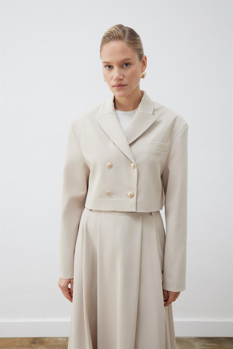 ELİZA KISA BLAZER CEKET TAŞ