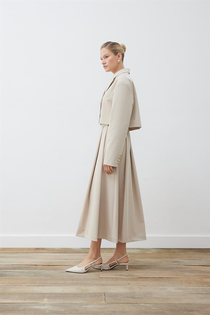 ELİZA KISA BLAZER CEKET TAŞ