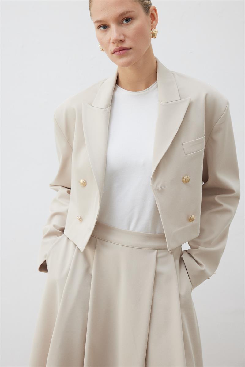 ELİZA KISA BLAZER CEKET TAŞ