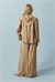 EVAN ASETAT FULARLI BLUZ PANTOLONLU TAKIM CAMEL