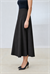FLAM GABARDINE FLARED SKIRT BLACK