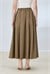 FLAM PLEATED SKIRT KHAKI