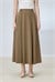 FLAM PLEATED SKIRT KHAKI