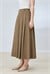FLAM PLEATED SKIRT KHAKI