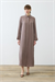 GLORIA WASHED SILK SHIRT DRESS ETOUPE