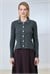 GOLD COTTON KNIT CARDIGAN GRAY