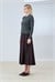 GOLD COTTON KNIT CARDIGAN GRAY