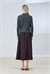 GOLD COTTON KNIT CARDIGAN GRAY